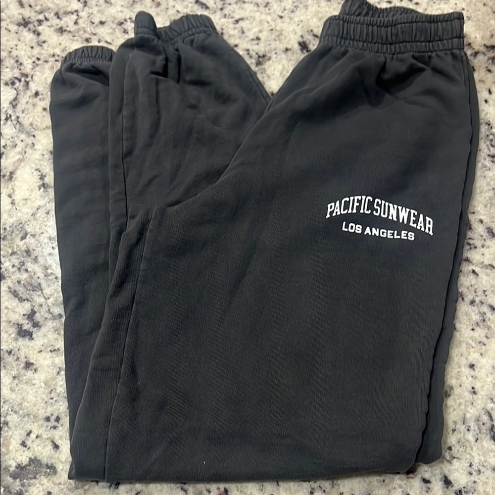 Pacific Sunwear Black Sweatpants with Elastic Waistband